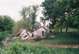 Remains of ghost house