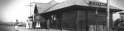 Old Depot black and white